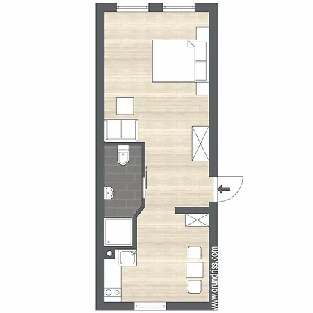 Apartmán Aycatcherhomes - Nova I Old Town I 2 Guests *